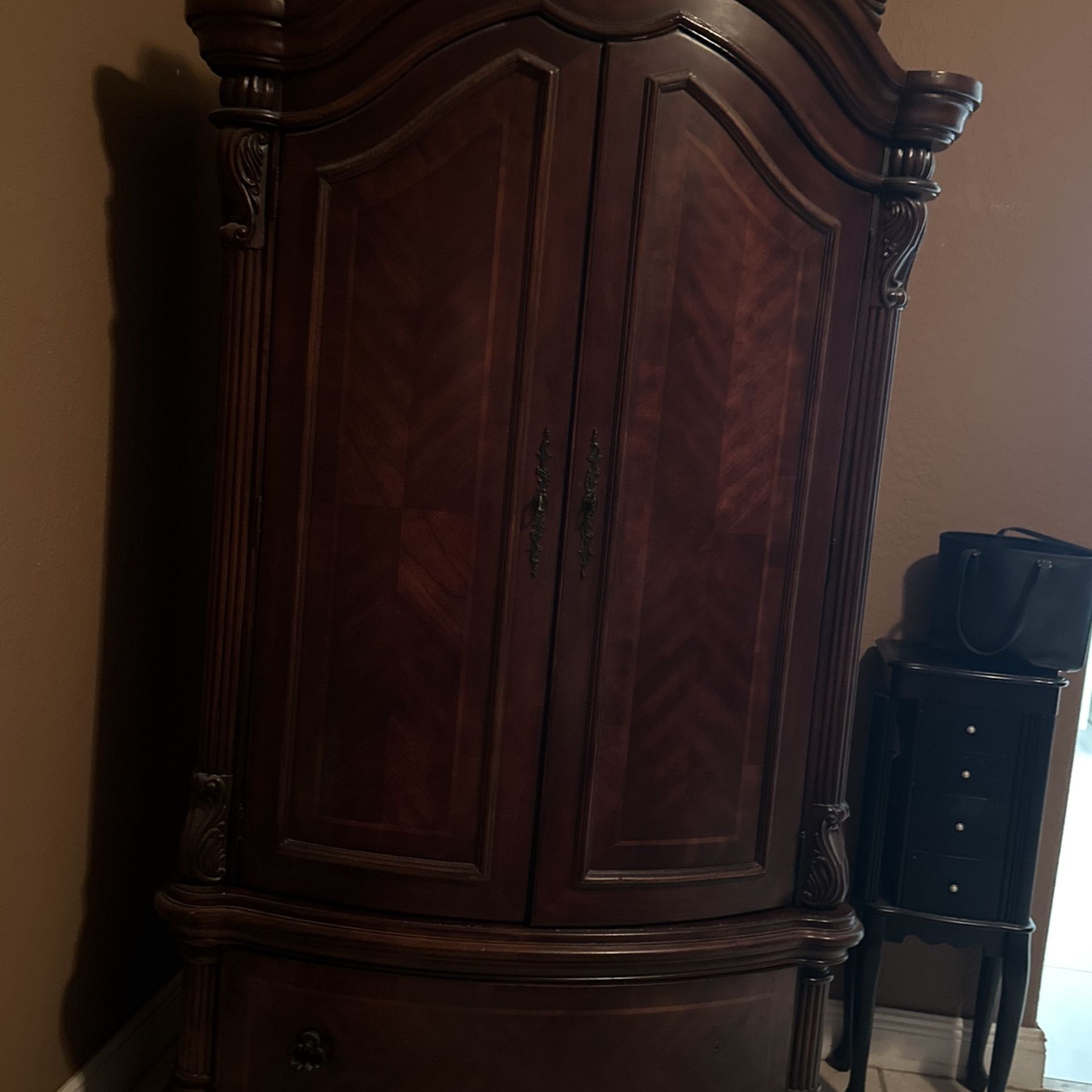 Wood Armoire 