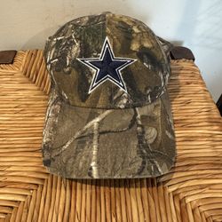Adjustable Camouflage Cap with Dallas Cowboy Star Logo