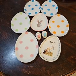 Easter Egg Shape Plates