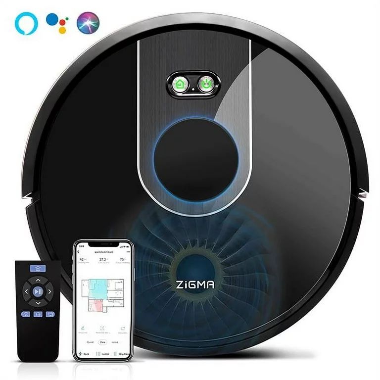 Zigma Spark-980 Robot Vacuum and Mop Cleaner,Lidar Navigation,4000Pa Strong Suction for Pet Hair&Carpet