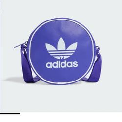  NEW Adidas Unisex Classic Round Crossbody Bag Shoulder Purse Handbag Purple 