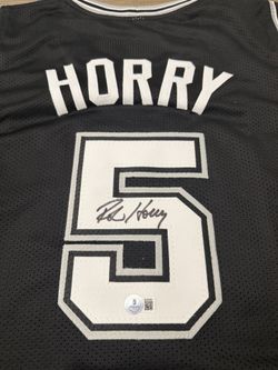 🏀✍️ Robert Horry Hand Signed San Antonio Spurs #5 Jersey – Beckett Authenticated