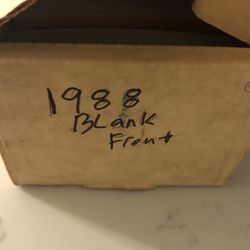 1988 Topps Baseball Set (Blank Front)
