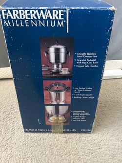 Farberware Millennium Stainless Steel 12-36 Cup Coffee Urn and Percolator FSU236