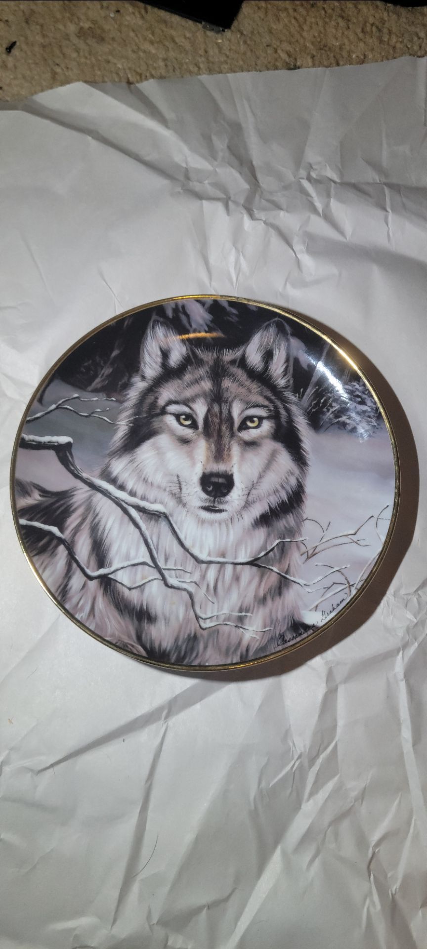 Franklin Mint Call of the Wild Collectable Fine Porcelain Plate