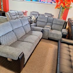 Reclinig Sofa And Love Seat 