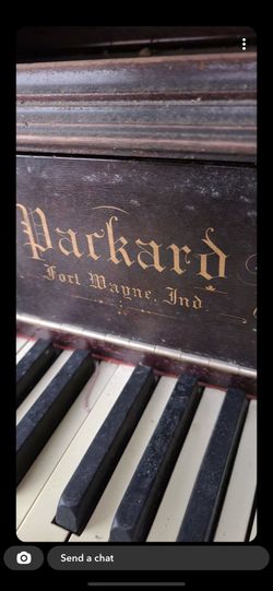 Antique packard Fort Wayne industries upright grand piano