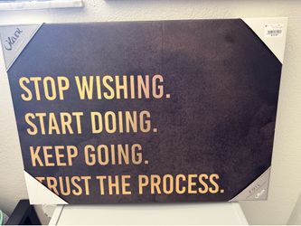 Positive saying canvas