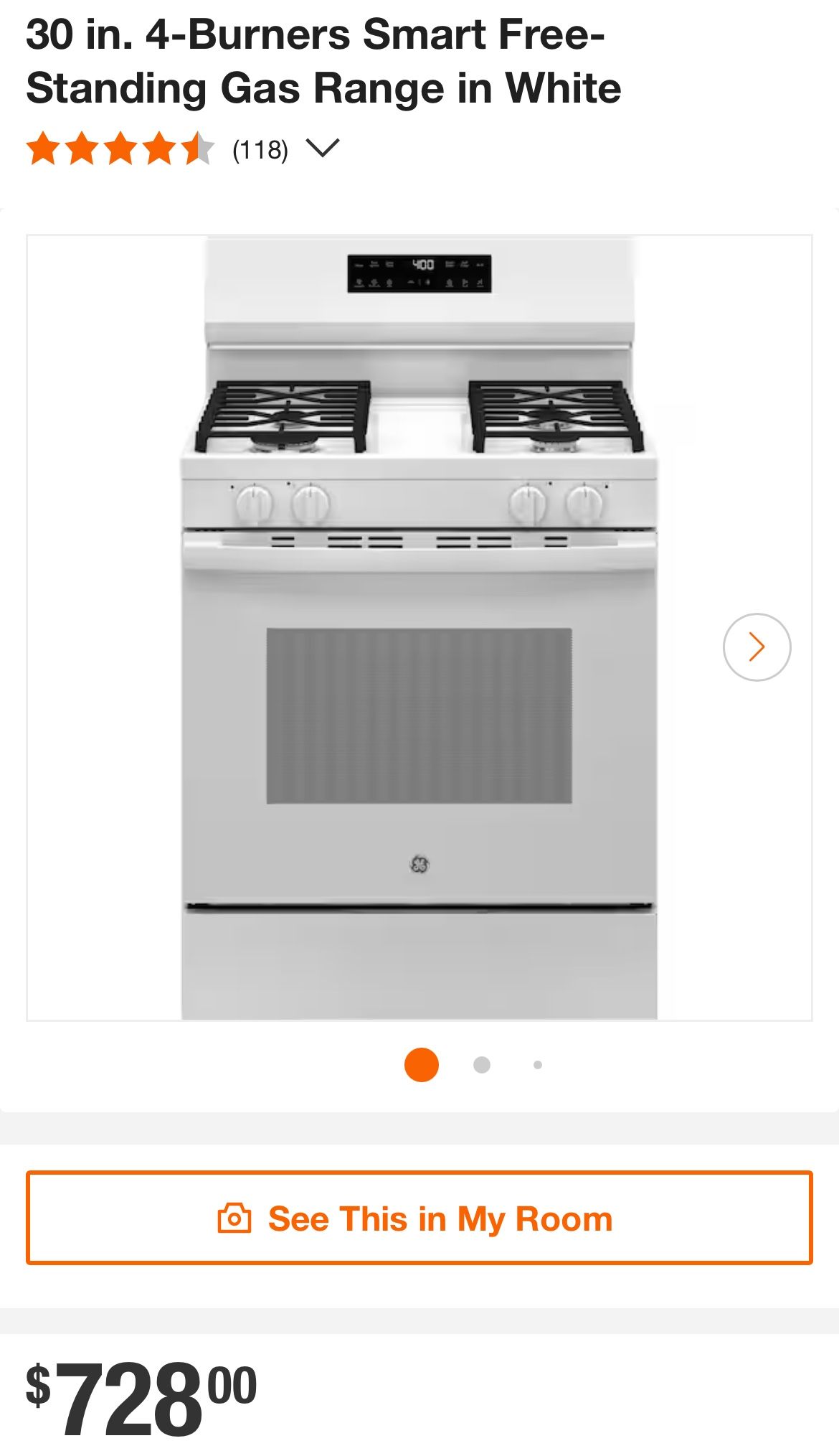 GE Gas Stove 