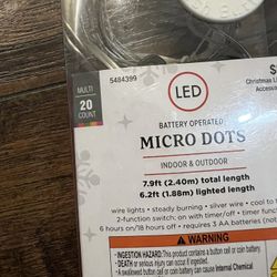 Battery Operated Micro Dots Led Indoor/outdoor Multi Color Lights