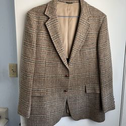 Brown Plaid Sport Jacket  42R