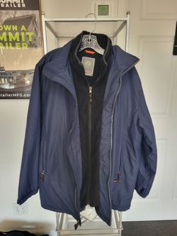 Layered Navy Blue Jacket