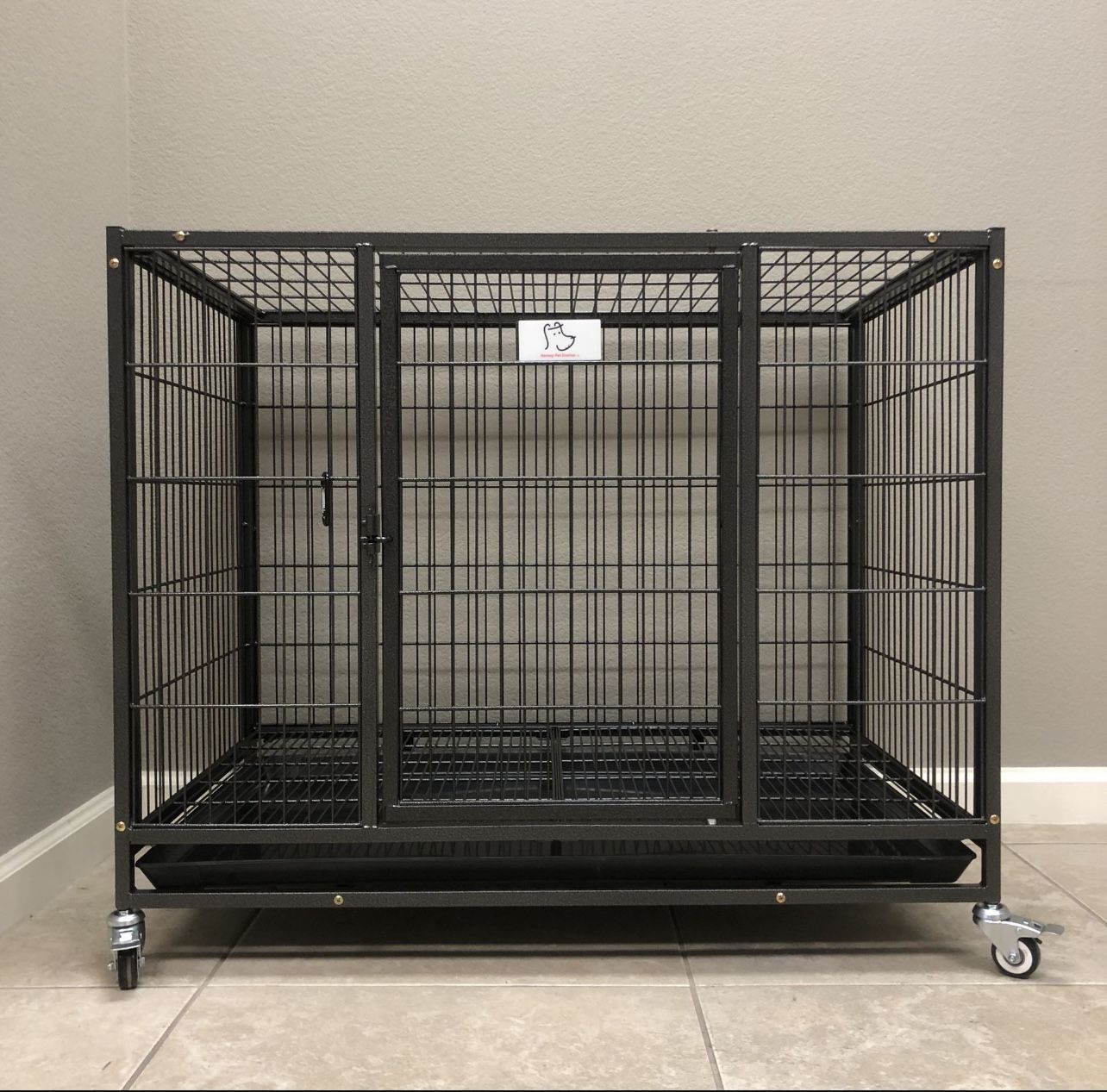 NEW Heavy Duty! Dog 🐕 Kennel 🐕 Cage With Wheels ‼️🐾🐕⭐️🐕‍🦺
