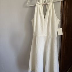 B Darlin Pearl White Size S With Gold Chain  