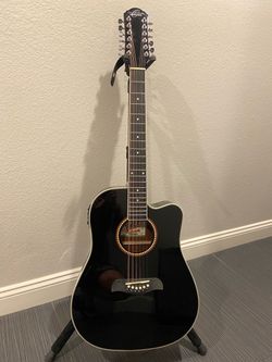 Oscar Schmidt 12 String Acoustic Guitar Model OD312CEB-A