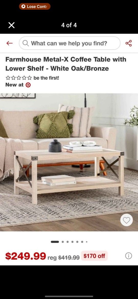 Farmhouse X Coffee Tables