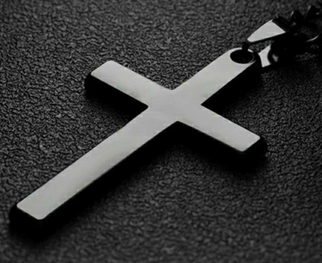 Christianity Black Cross Necklace