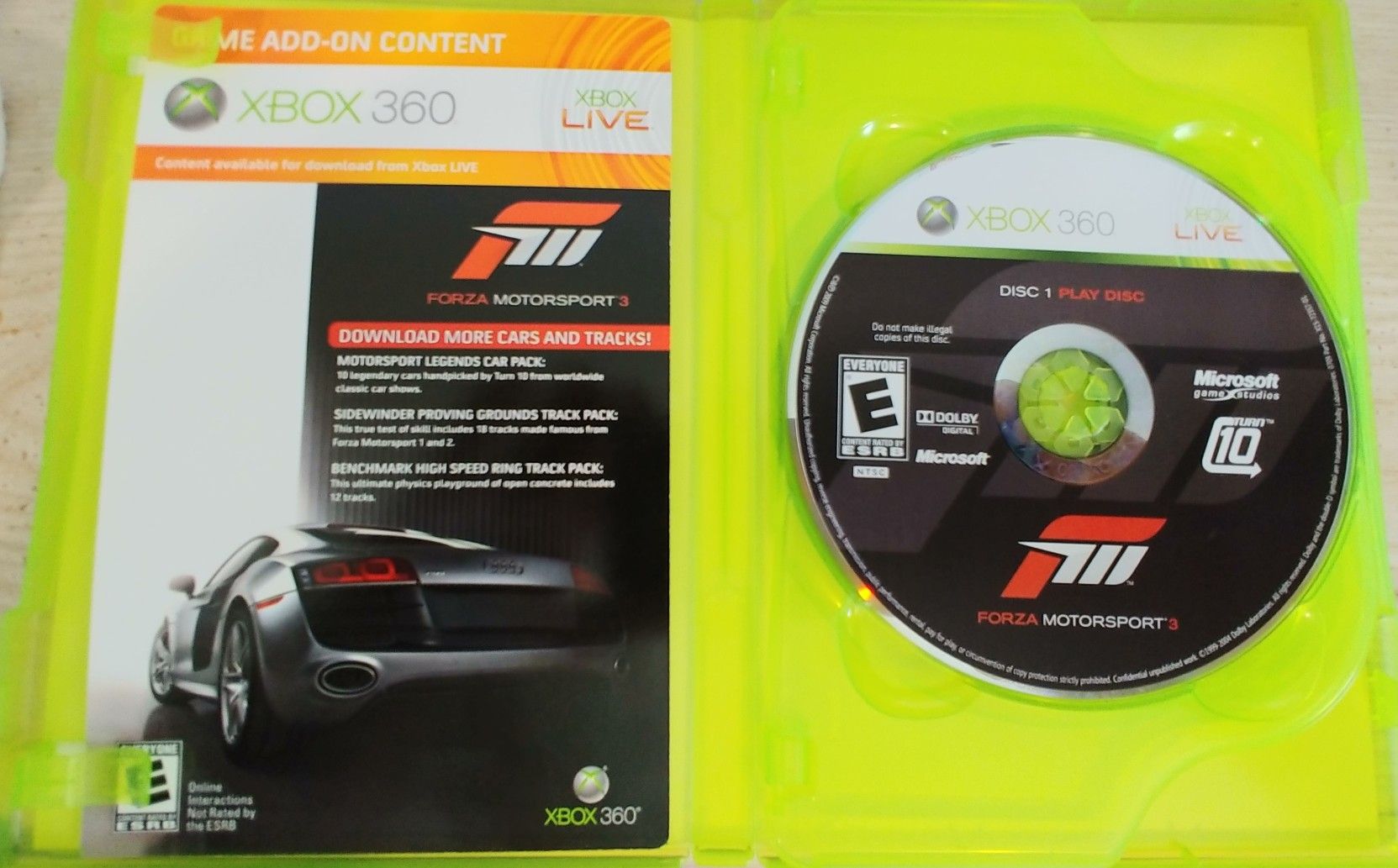 Forza Motorsport 3 Video Game Xbox 360 Platinum Hits Ultimate Collection  Rated E