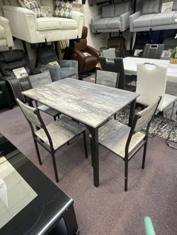 Five piece dining room set