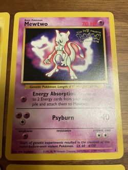  Pokemon Movie Promo Card Set of 4 Electabuzz, Dragonite,  Pikachu, and Mewtwo : Toys & Games