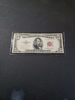 Vintage 5.00 Note.