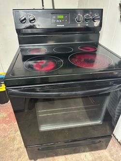 Black Electric Stove Ceramic Top Frigidaire