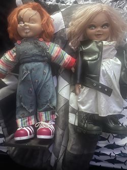 Chucky doll and bride