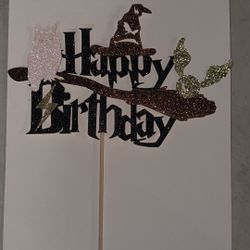 Harry Potter Cake Topper (Happy Birthday)