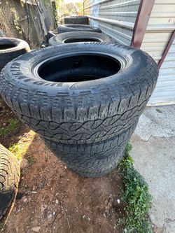 MATCHING SET OF 18 INCH GOODYEAR WRANGLER TERRITORY AT TIRES