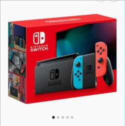 Nintendo Switch Neon Blue and Red