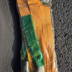 Heavy Duty Nylon Towing Strap with Tow Hooks