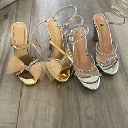 Holiday Party Heels Size 7 $10 For Both Pairs