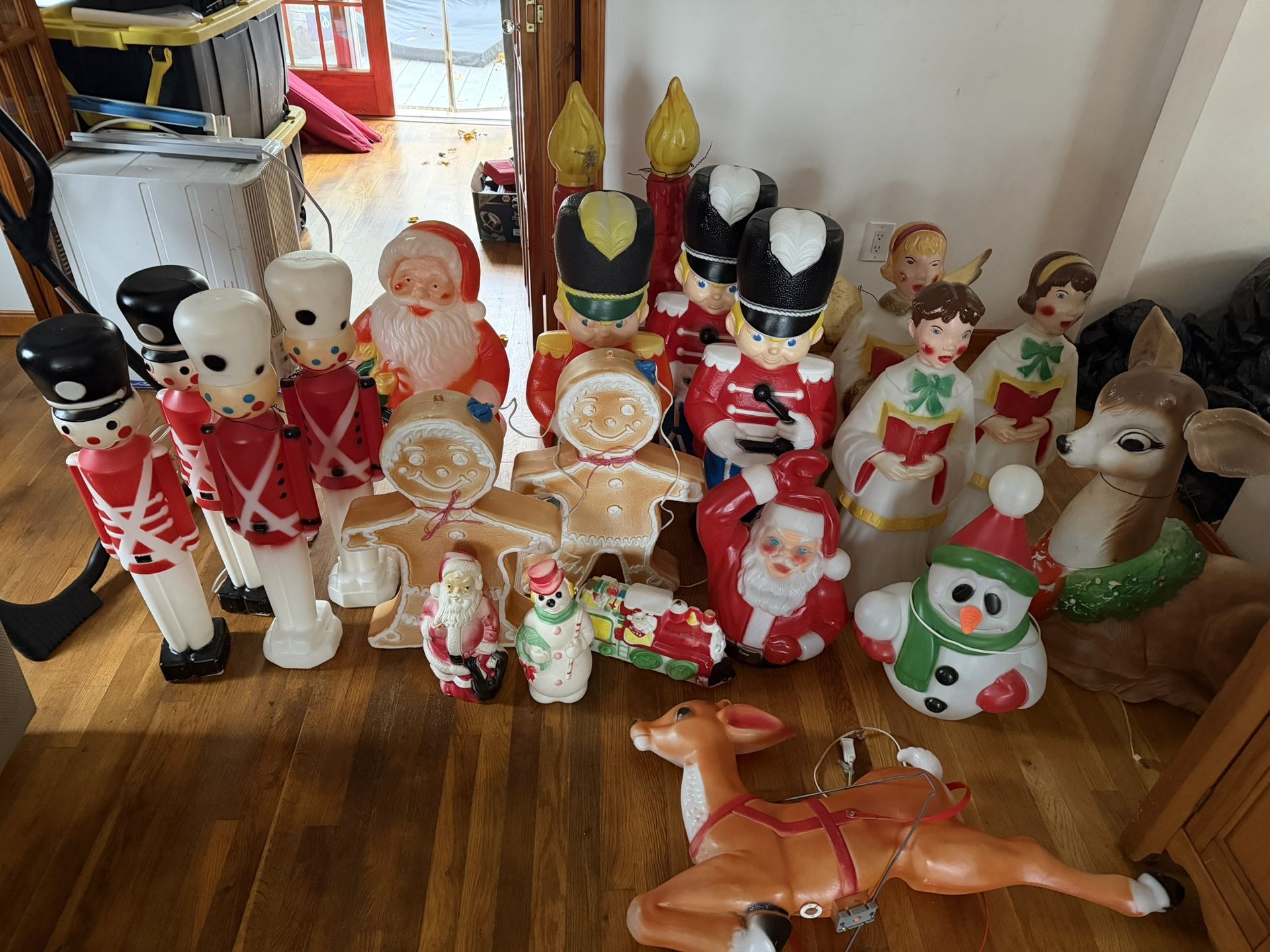 Christmas Blow Molds Vintage