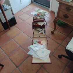 Vintage Sewing Basket 3 Tier 