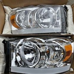06-08 Dodge Ram LED DRL Headlights Luces Micas Calaveras Faros Faroles Focos Headlamps