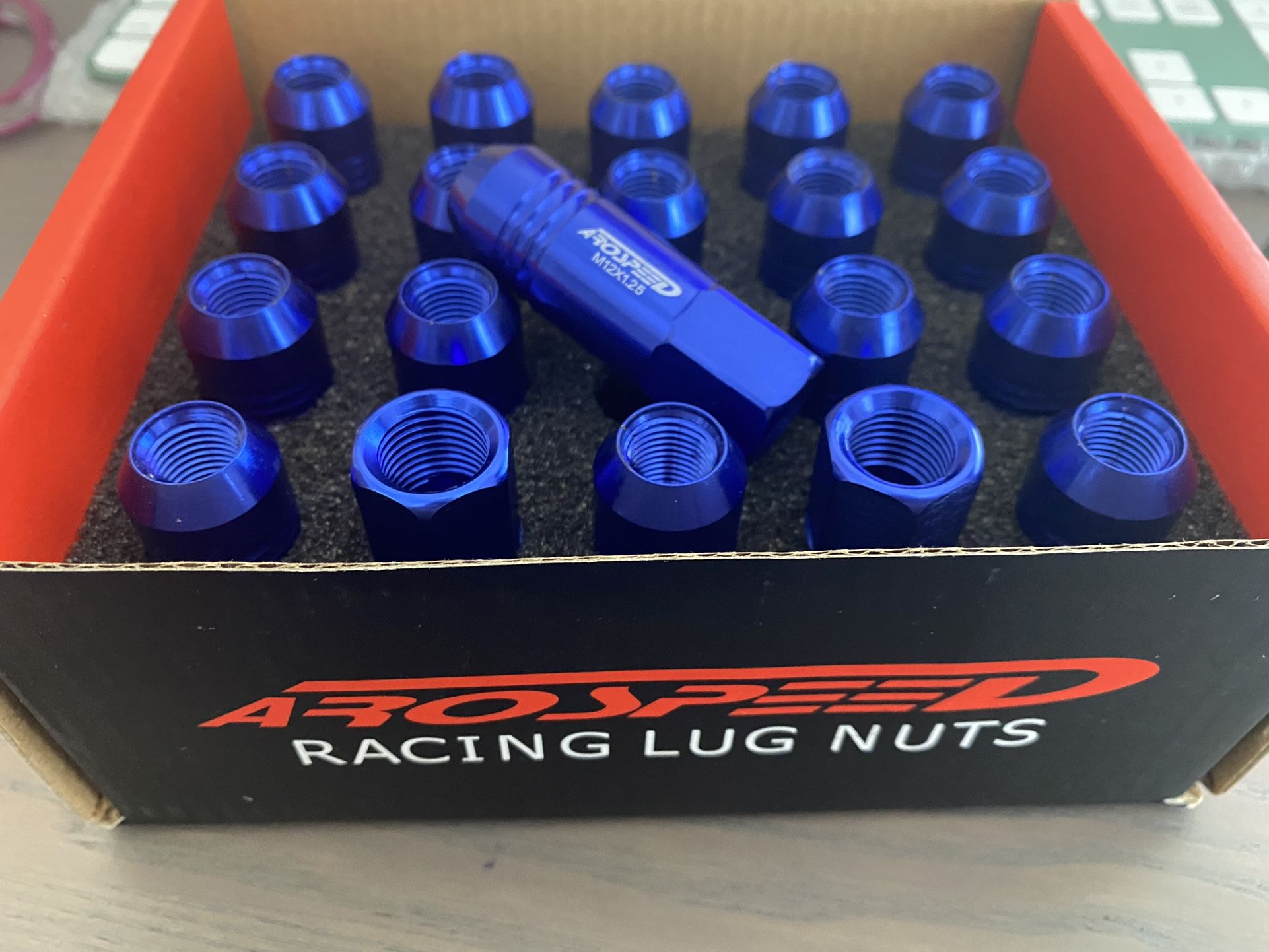 Arospeed Lug Nuts Blue  M12x1.25