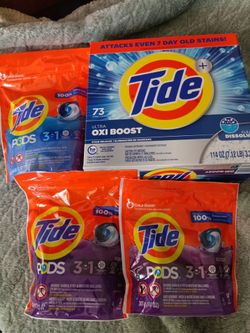 Tide laundry detergent LOT