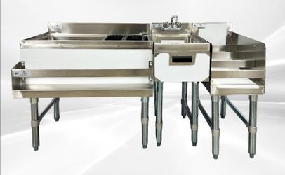 NSF Stainless S Combination Cocktail Station 54 ins FS30UH1212