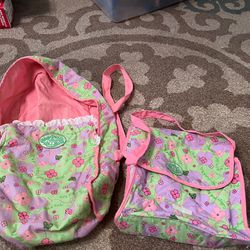 Cabbage Patch Baby Carrier And Diaper Bag