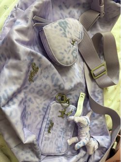 Victoria’s Secret hobo bag set purple leopard
