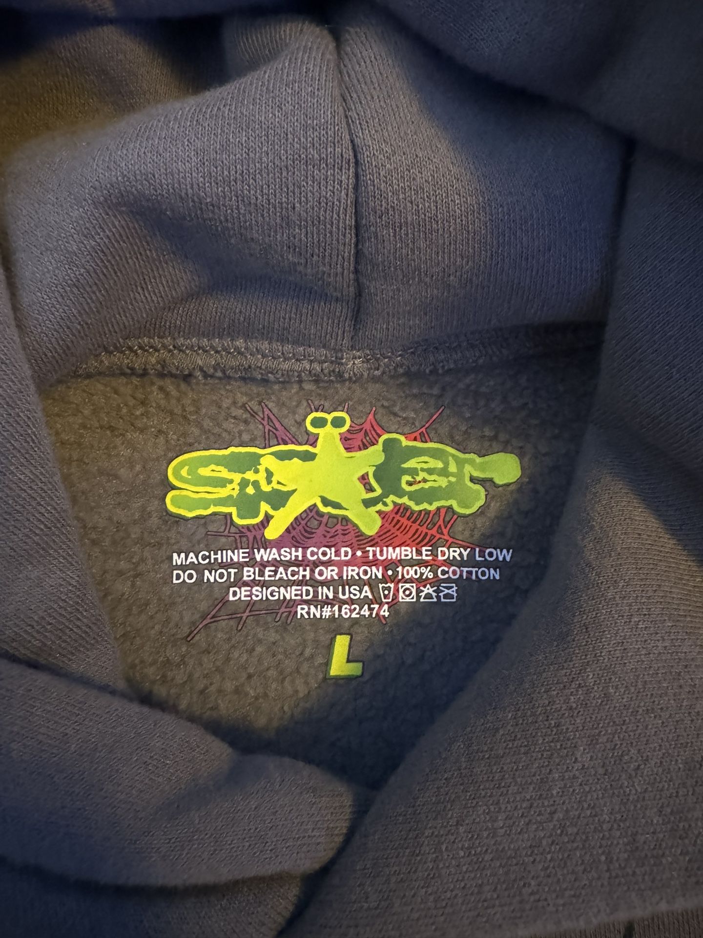 Slate Grey Sp5der Hoodie