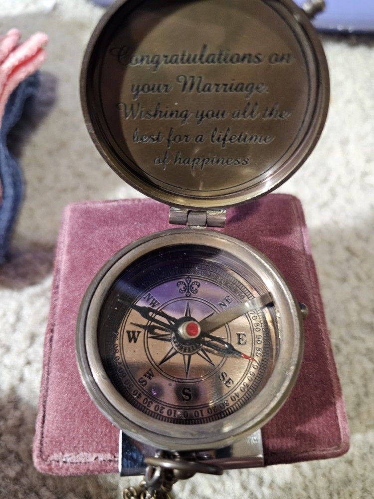Brass Compass With Gift Box