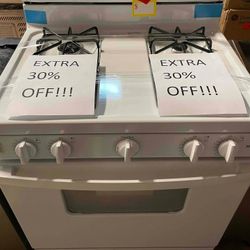 HOTPOINT RGBS330DRWW 30-in 4 Burners 4.8-cu ft Freestanding Range Stove