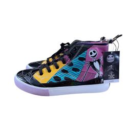 Women's SIZE 9 Disney Nightmare Before Christmas High Top Lace Up sneaker NEW