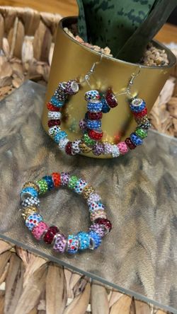 Handmade Earring Bracelet Set