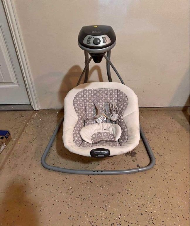 Baby Cradle Swing – Gentle and Comfy for Your Infant’s Rest red full