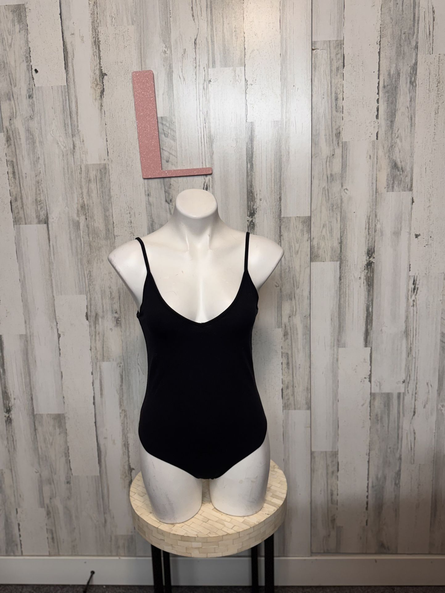 Forever 21 Black Stretch Strap Bodysuit – Everyday One-Piece (L) NWT