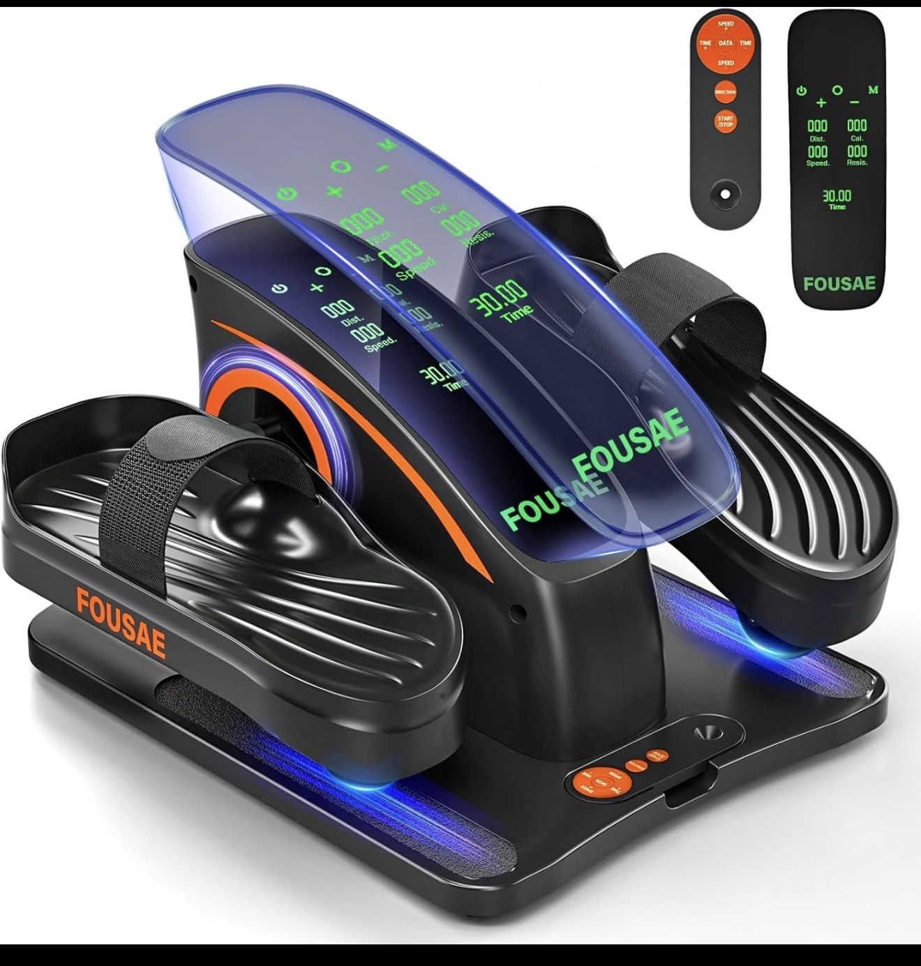 Under Desk Elliptical - 6 Adjustable Resistance & 15 Speeds Leg Exercise Machine