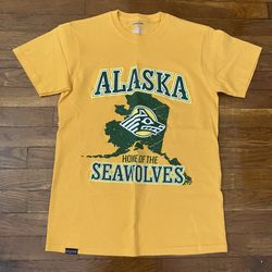 Alaska Seawolves Jansport Size S Small Men Shirt Yellow
