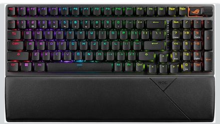ASUS ROG Strix Scope II 96 Wireless Mechanical Gaming Keyboard – 96% Full-Size, Tri-Mode Connectivity, Hot Swappable Pre-lubed ROG NX Snow Linear Swit